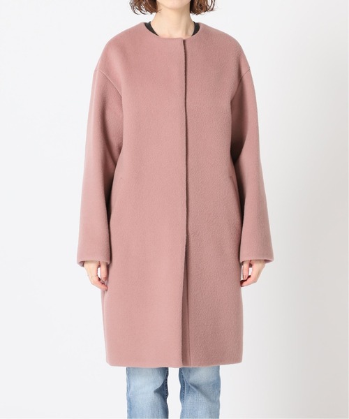 IENA（イエナ）の「ラムウールノーカラーコート◇（ノーカラーコート