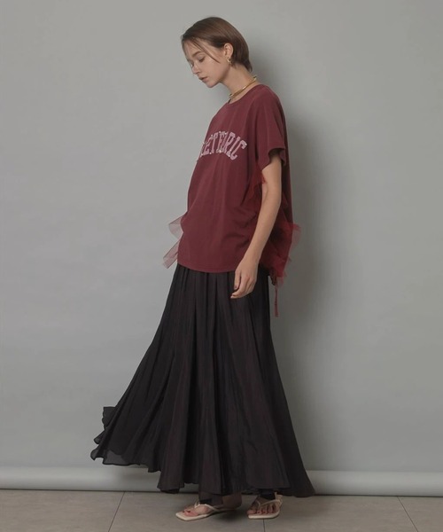 CADUNE（カデュネ）の「サイドチュールロゴT-shirt（Tシャツ