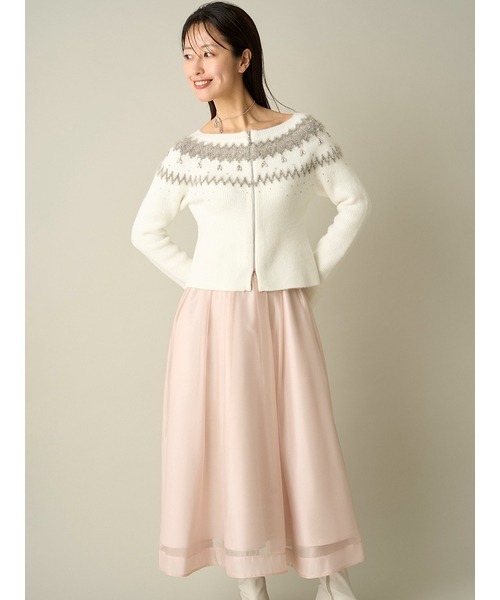 CELFORD（セルフォード）の「フェアアイルジップカーディガン