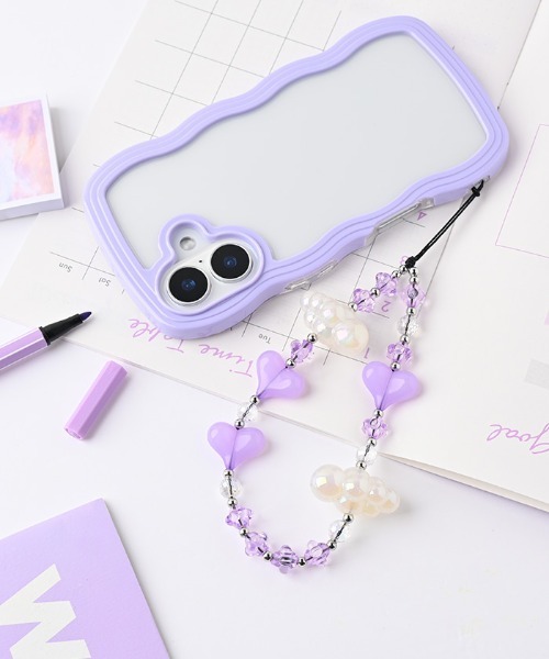 PHONEAR 彩雲ハート ストラップ（スマホグッズ）｜Hamee（ハミィ）の