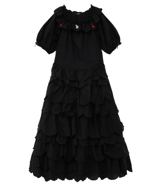 PINK HOUSE（ピンクハウス）の「フルーツ刺繍フリルワンピース