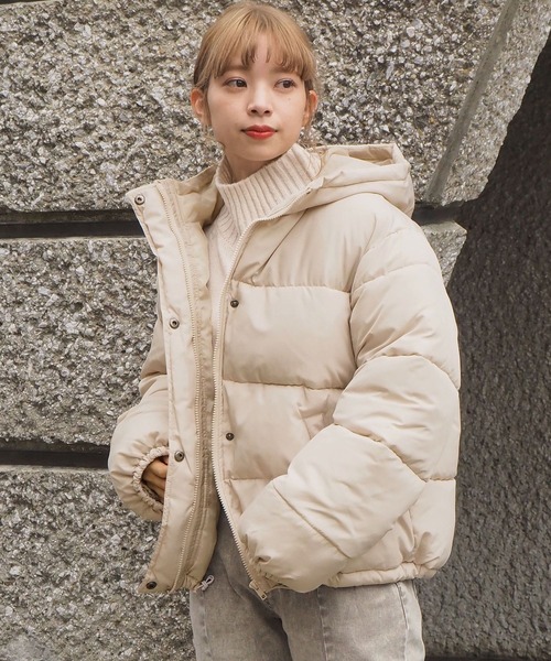 セール】【2サイズ展開】フェイクダウンフードブルゾン【web限定