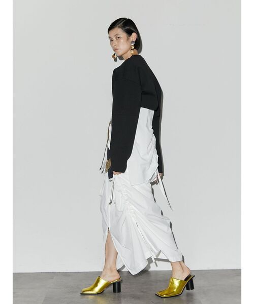 UN3D.（アンスリード）の「MA-1ディテールシャツキャミソール（シャツ