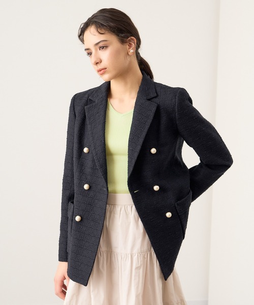 ANAYI（アナイ）の「スラブツィードダブルボタンジャケット