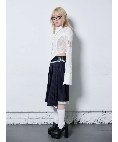 neith.（ネイス）の「neith./ネイス/Lace Tied Shirts（シャツ