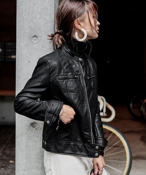 レザーシングルライダースジャケット（ライダースジャケット