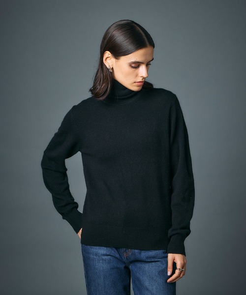 CASHMERE100%】カシミヤタートルネックニット（ニット/セーター