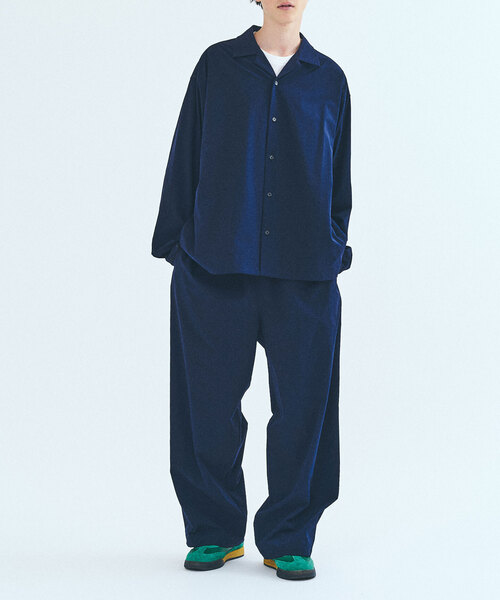 セール】オーバーサイズシャツ&ワイドスラックス UVカット