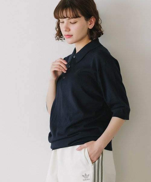 JOHN SMEDLEY/ジョンスメドレー ISIS SHIRT FC SS 半袖コットンニット