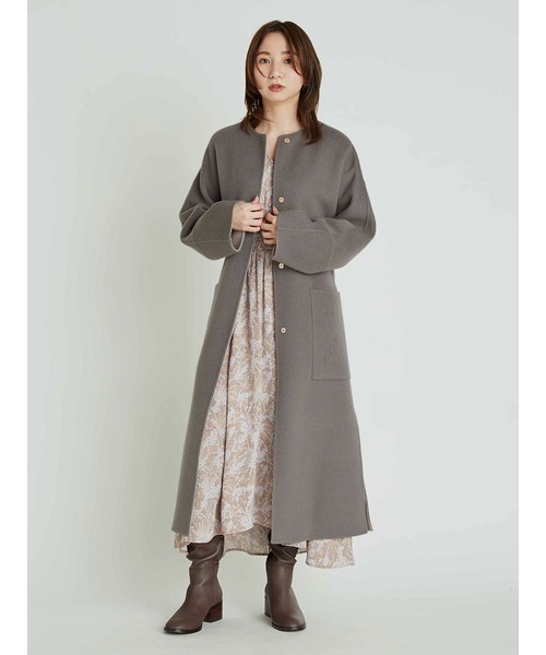 FRAY I.D（フレイアイディー）の「ウールカシミヤバイカラーリバー