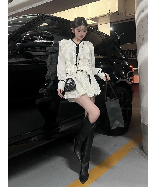 ダブルフリルミニワンピース（ワンピース）｜Darich（ダーリッチ）の