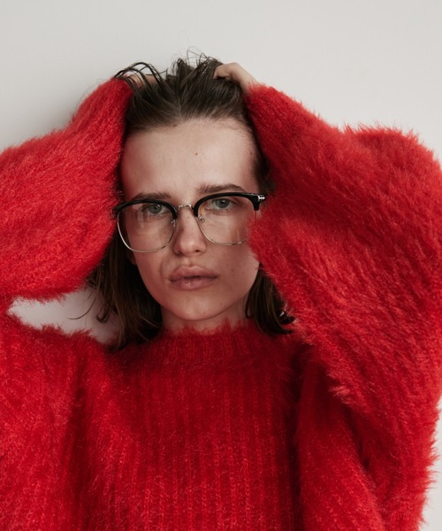 セール】ラメフェザーヤーンプルオーバー（ニット/セーター）｜Auntie