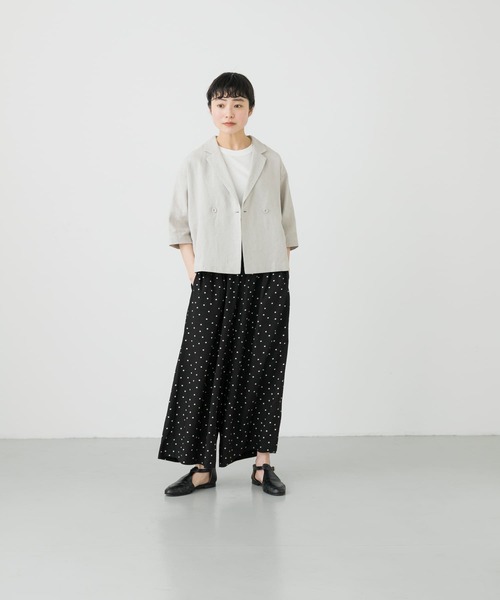 かぐれ（カグレ）の「ドットギャザーワイドパンツ（その他パンツ