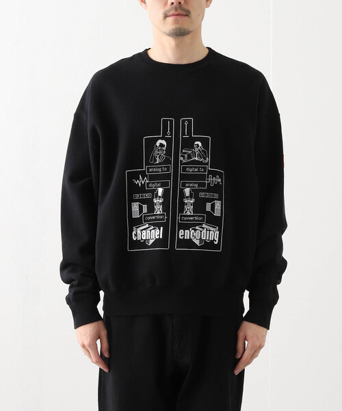 C.E / シーイー】cavempt CHANNEL ENCODING CREW NECK（スウェット