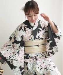 utatane（ウタタネ）の「浴衣3点セット きなりに光る黄色の蛍（浴衣