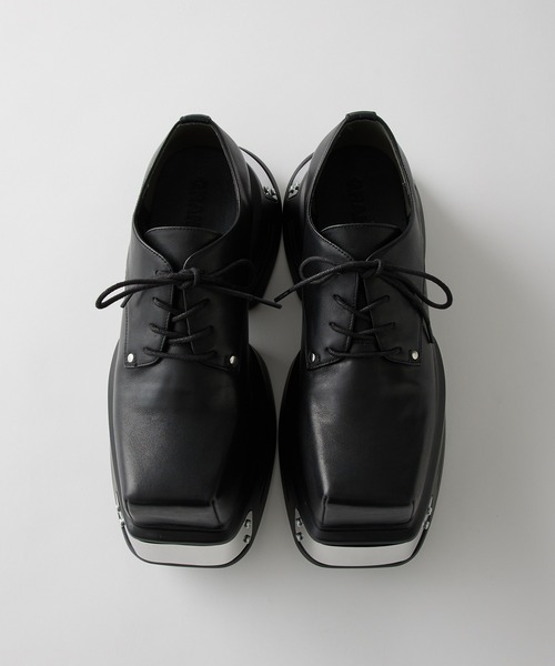 GRANCY】Metal Plate Leather Shoes / メタルプレートレザーシューズ