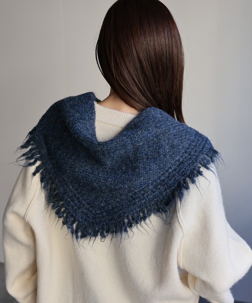 セール】フリンジニットショール（ストール/ショール