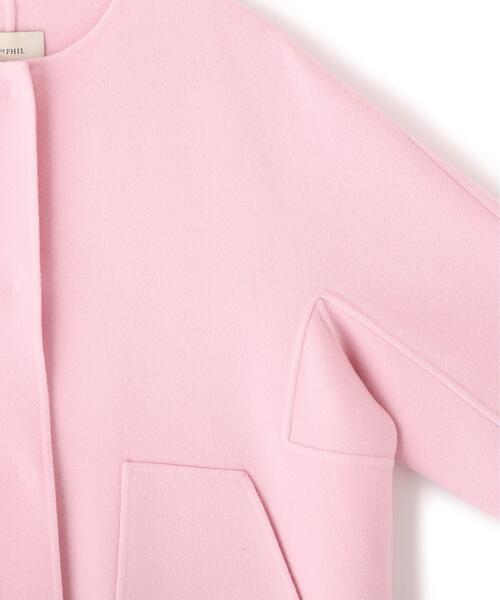 ◇ソフトウールリバーコート（ノーカラーコート）｜LE PHIL（ルフィル