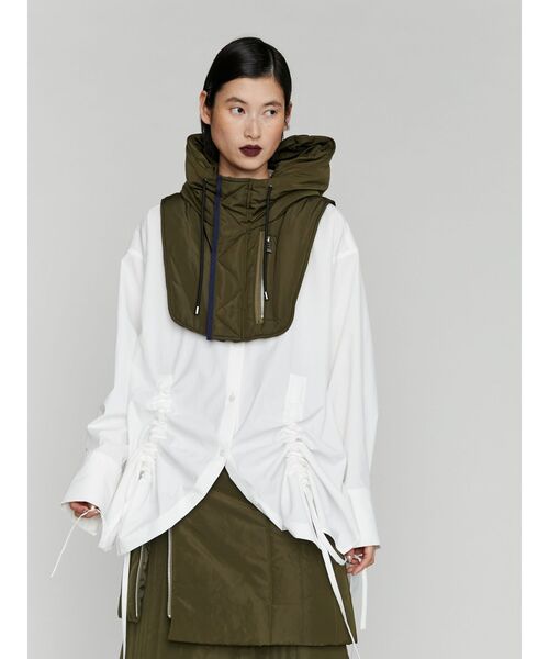 UN3D.（アンスリード）の「HEM GATHER SH / ヘムギャザーシャツ