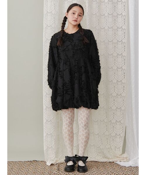 バルーンリボンミニワンピース（ワンピース）｜merry jenny（メリー