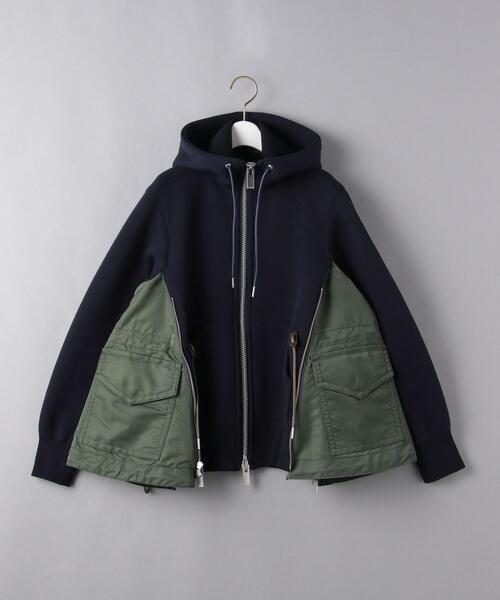 Sacai（サカイ）の「＜sacai（サカイ）＞スウェット MA-1 フーディ