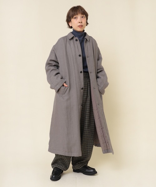 RNA-N（アールエヌエーエヌ）の「C0767 ブラッシュドリネン中綿コート