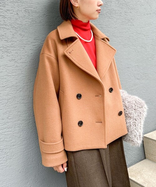 NOLLEY'S（ノーリーズ）の「ウールカシミヤダブルブレストコート