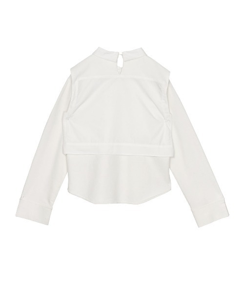 Ameri（アメリ）の「MINIMAL SHIRT DOCKING KNIT（シャツ/ブラウス