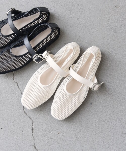 セール】SHIPS any: メッシュ フラット シューズ（その他シューズ