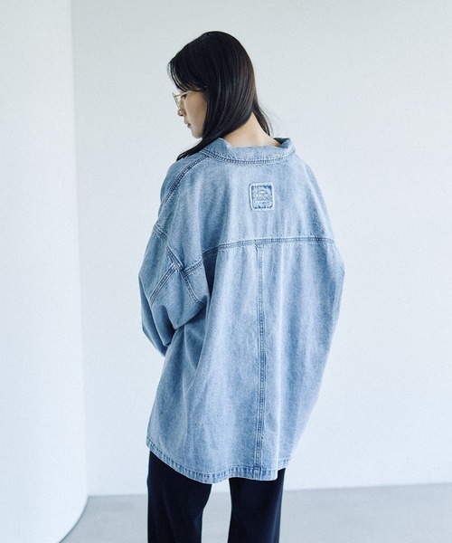セール】フリンジパッチ／BIGデニムシャツ 579688（シャツ/ブラウス