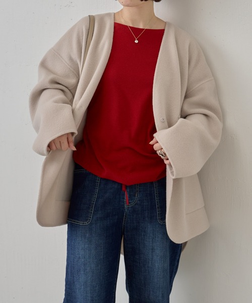 BEARDSLEY（ビアズリー）の「ショートリバーコート（ノーカラーコート