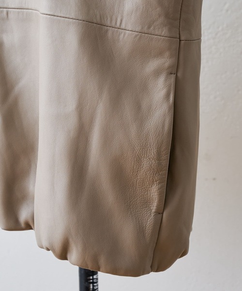 BEARDSLEY（ビアズリー）の「レザージャケット（ノーカラージャケット