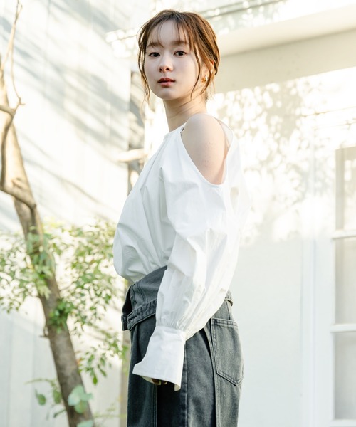 mideal（マイディール）の「open shoulder blouse / オープン