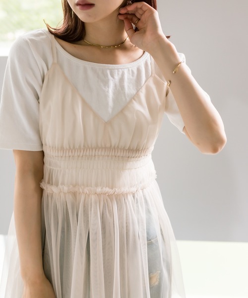 mystic（ミスティック）の「シャーリングキャミソール（キャミソール