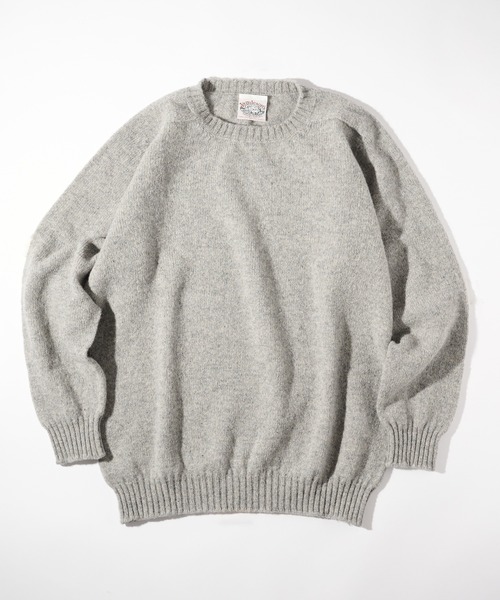セール】【JAMIESONS】3PLY Plain Saddle Shoulder crew neck WG838C