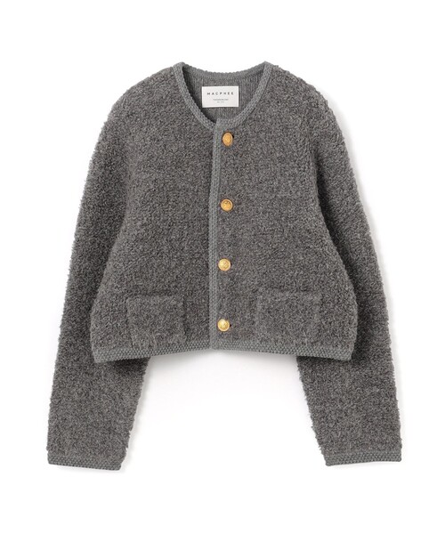 MACPHEE（マカフィー）の「ムートン クルーネックカーディガン