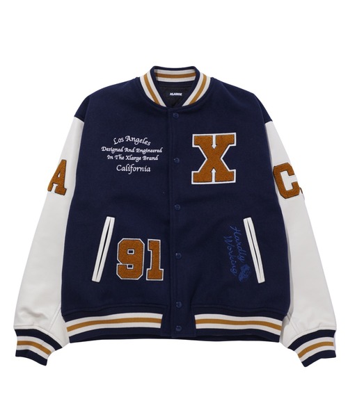 XLARGE スタジャン 青 1991-2022 XLARGE スタジャン 青/白 1991-2022