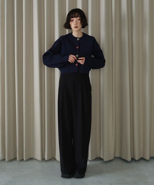 セール】＜EMMEL REFINES＞EM HW ビジュー ミニ カーディガン