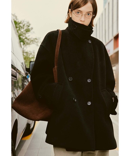 スタンドネック ベーシックハーフコート FD24W412【Fano Studios