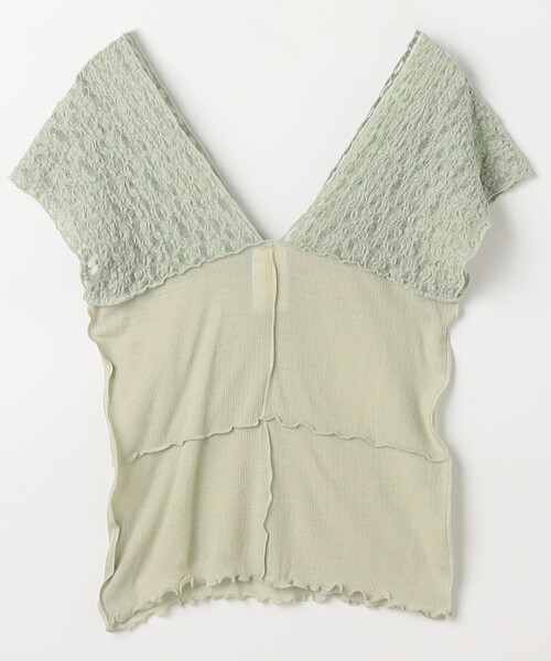 セール】BASERANGE/ベースレンジ Nehru Tank - Lace & Wool / ネルー