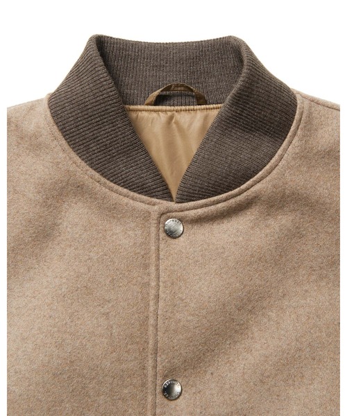 SOPHNET.（ソフネット）の「LEATHER SLEEVE VARSITY JACKET