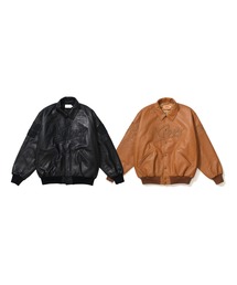 KEBOZ（ケボズ）の「LEATHER VARSITY JACKET 2（スタジャン）」 - WEAR