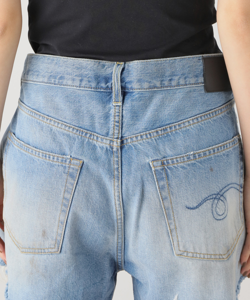 セール】*【R13/アールサーティーン】CROSSOVER SHORT（デニムパンツ