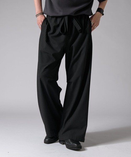 セール】ストライプイージーワイドパンツ（その他パンツ）｜Lui's