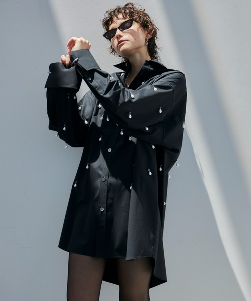 JOSEMOON SHIRT with PEARL/ジョゼムーンシャツウィズパール（シャツ