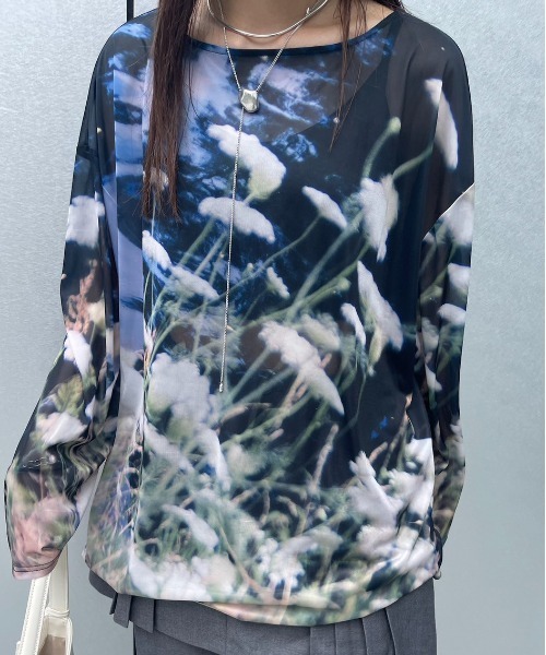 Silvia Conde Olivan×Ameri SHEER TOP（Tシャツ/カットソー）｜Ameri