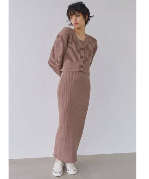 ALEXIA STAM（アリシアスタン）の「Rib Knit Long Dress /リブニット