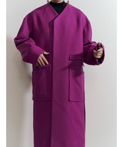 UN3D.（アンスリード）の「ポケットノーカラーコート（ノーカラー