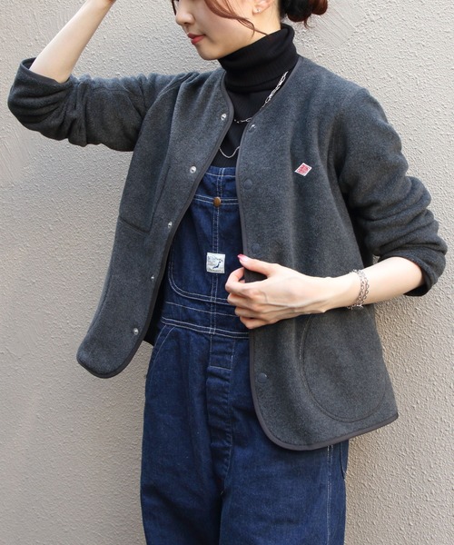 DANTON（ダントン）の「DANTON/ダントン フリースカラーレスジャケット