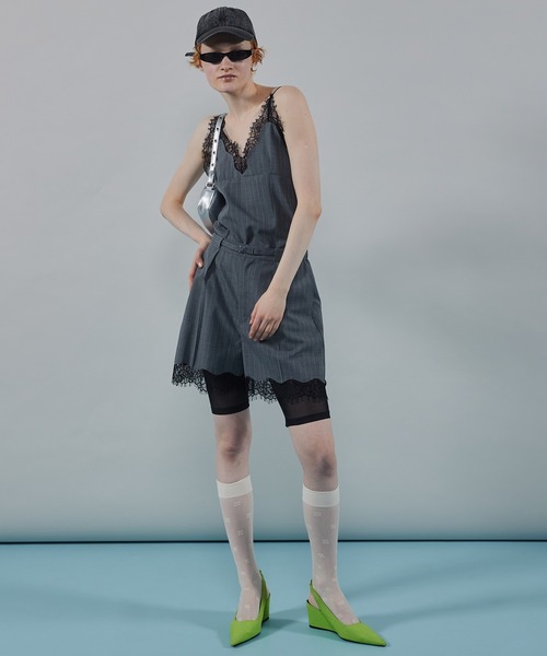 MAISON SPECIAL（メゾンスペシャル）の「Pinstripe Lace Camisole/ピン